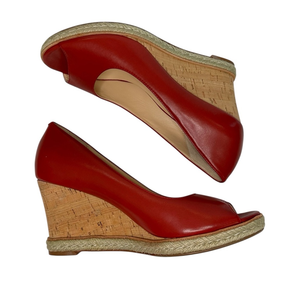 Cole Haan Red Wedge Shoes